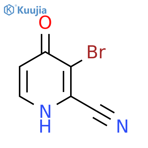 3-Bromo-4-hydroxypicolinonitrile structure