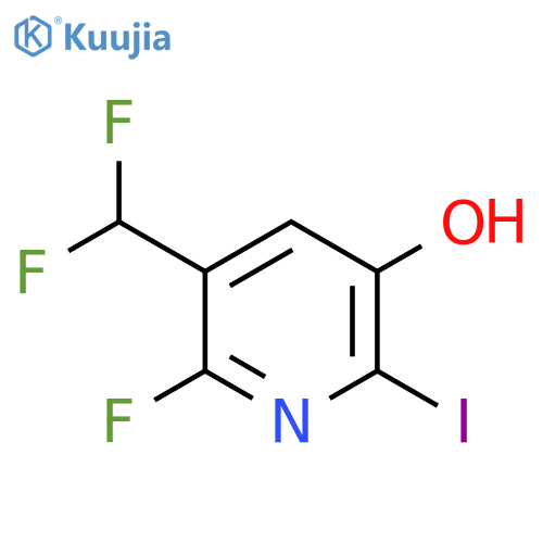 3-(Difluoromethyl)-2-fluoro-5-hydroxy-6-iodopyridine structure
