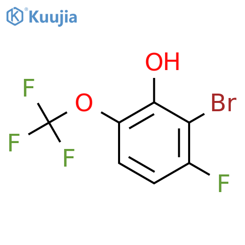 2-Bromo-3-fluoro-6-(trifluoromethoxy)phenol structure
