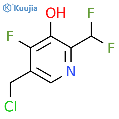 5-(Chloromethyl)-2-(difluoromethyl)-4-fluoro-3-hydroxypyridine structure