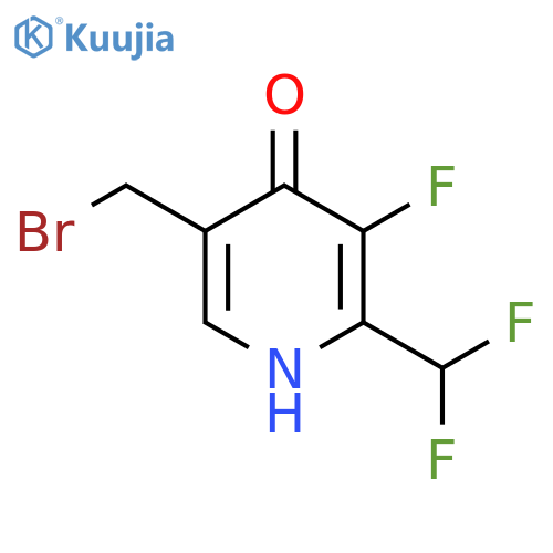 5-(Bromomethyl)-2-(difluoromethyl)-3-fluoro-4-hydroxypyridine structure