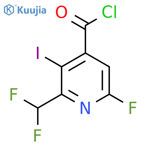 2-(Difluoromethyl)-6-fluoro-3-iodopyridine-4-carbonyl chloride structure