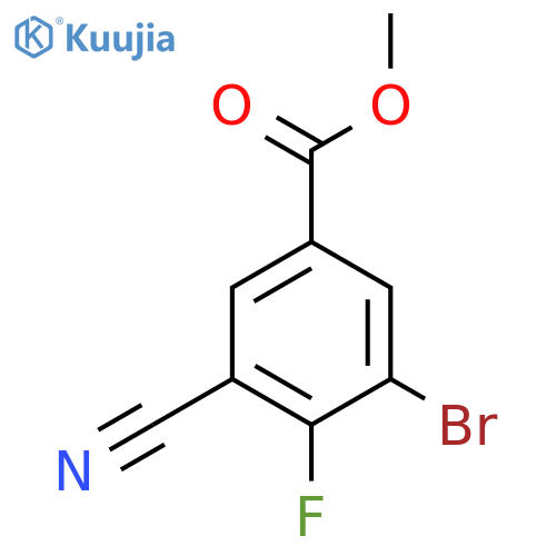 Methyl 3-bromo-5-cyano-4-fluorobenzoate structure