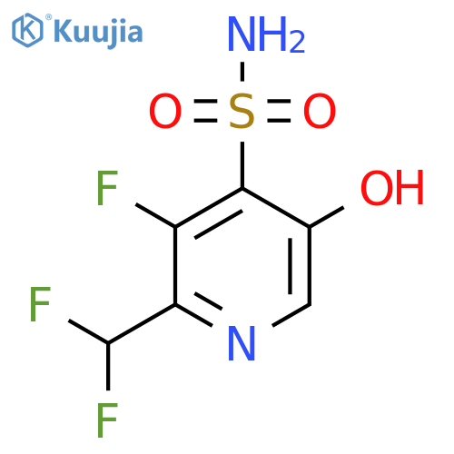 2-(Difluoromethyl)-3-fluoro-5-hydroxypyridine-4-sulfonamide structure