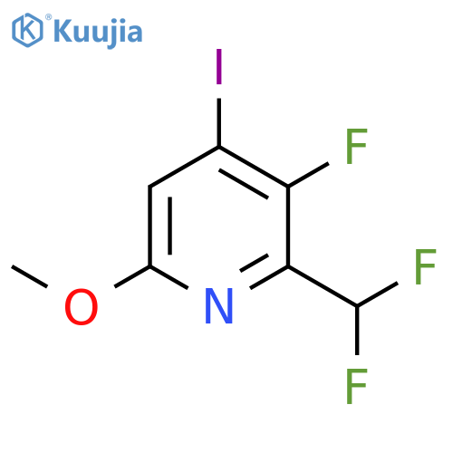 2-(Difluoromethyl)-3-fluoro-4-iodo-6-methoxypyridine structure