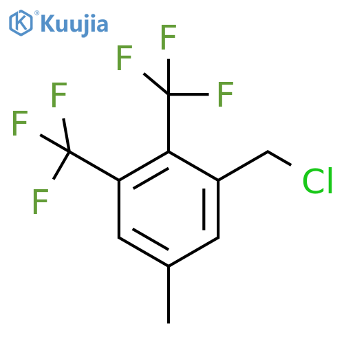 2,3-Bis(trifluoromethyl)-5-methylbenzyl chloride structure