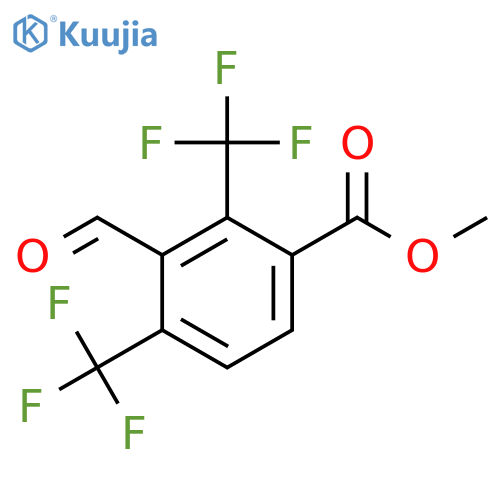 Methyl 2,4-bis(trifluoromethyl)-3-formylbenzoate structure