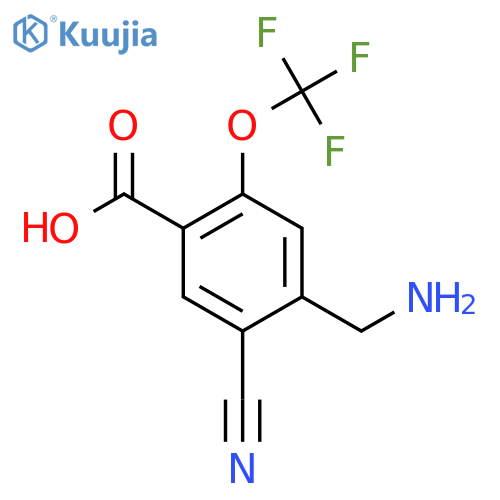 4-Aminomethyl-5-cyano-2-(trifluoromethoxy)benzoic acid structure