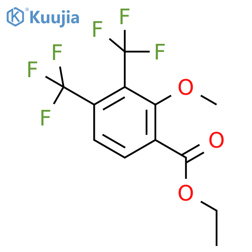 Ethyl 3,4-bis(trifluoromethyl)-2-methoxybenzoate structure