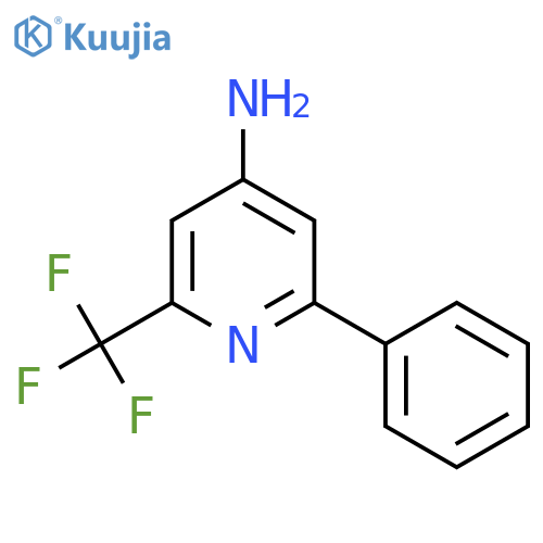 4-Amino-2-phenyl-6-(trifluoromethyl)pyridine structure