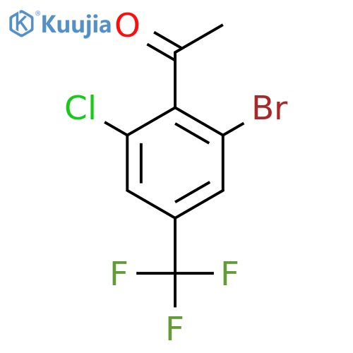 2'-Bromo-6'-chloro-4'-(trifluoromethyl)acetophenone structure