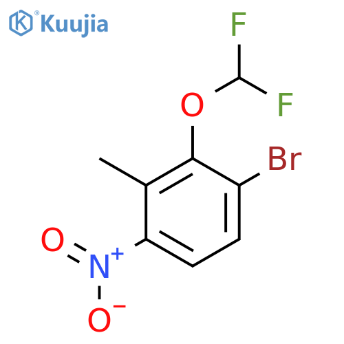 3-Bromo-2-difluoromethoxy-6-nitrotoluene structure
