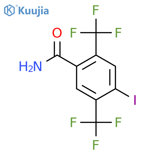 2,5-Bis(trifluoromethyl)-4-iodobenzamide structure