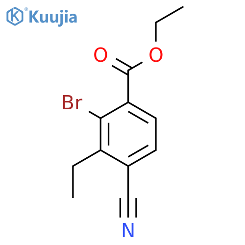Ethyl 2-bromo-4-cyano-3-ethylbenzoate structure