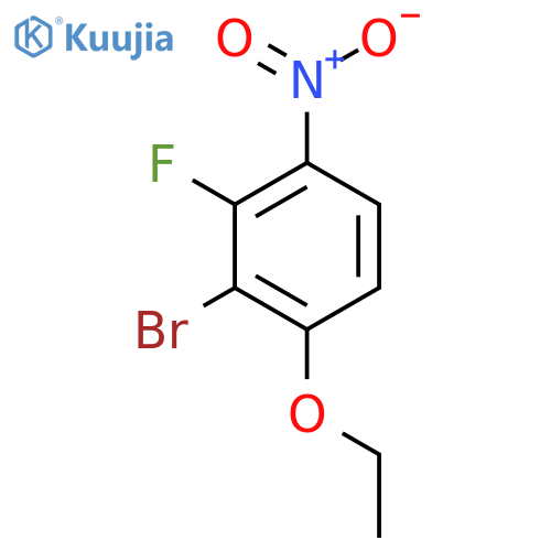 1-Bromo-6-ethoxy-2-fluoro-3-nitrobenzene structure