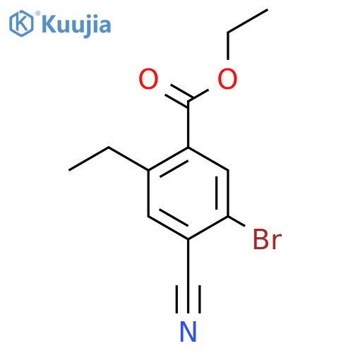 Ethyl 5-bromo-4-cyano-2-ethylbenzoate structure