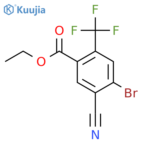 Ethyl 4-bromo-5-cyano-2-(trifluoromethyl)benzoate structure