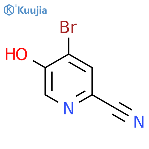 4-Bromo-5-hydroxypicolinonitrile structure