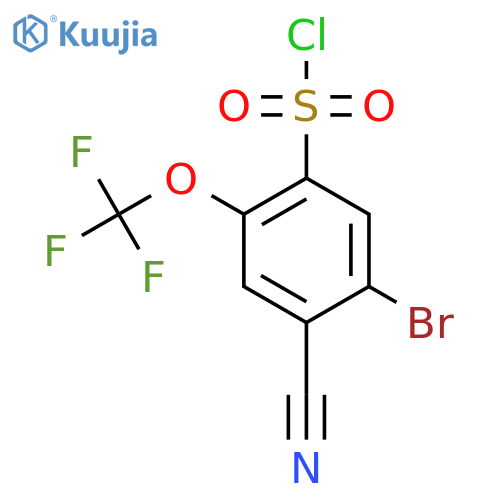 5-Bromo-4-cyano-2-(trifluoromethoxy)benzenesulfonyl chloride structure