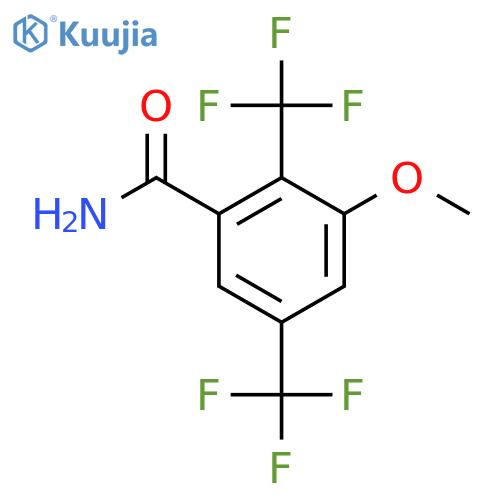 2,5-Bis(trifluoromethyl)-3-methoxybenzamide structure