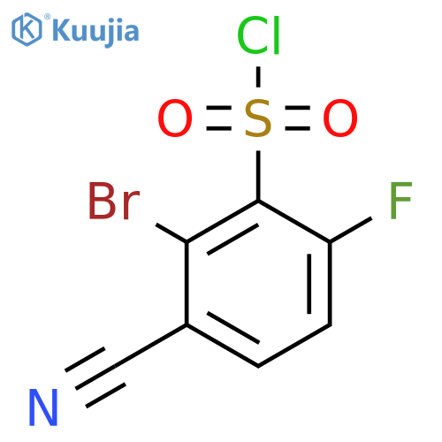 2-Bromo-3-cyano-6-fluorobenzenesulfonyl chloride structure