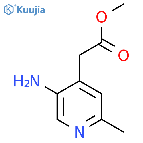 Methyl 5-amino-2-methylpyridine-4-acetate structure