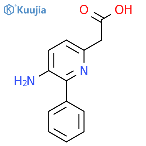 3-Amino-2-phenylpyridine-6-acetic acid structure