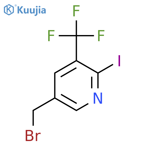 5-Bromomethyl-2-iodo-3-(trifluoromethyl)pyridine structure