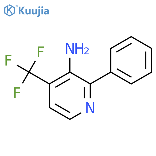 3-Amino-2-phenyl-4-(trifluoromethyl)pyridine structure