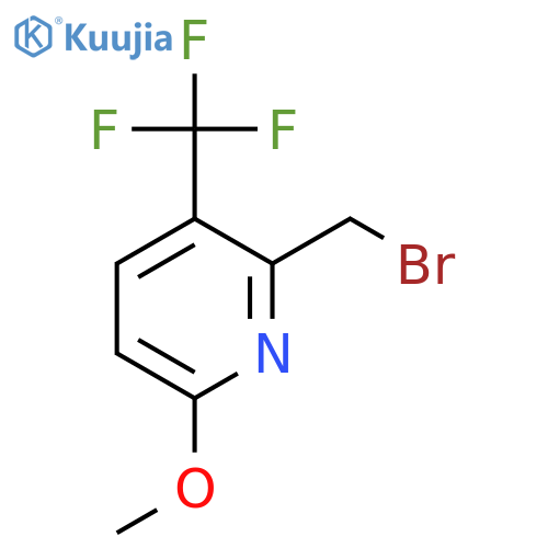 2-Bromomethyl-6-methoxy-3-(trifluoromethyl)pyridine structure
