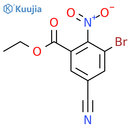 Ethyl 3-bromo-5-cyano-2-nitrobenzoate structure