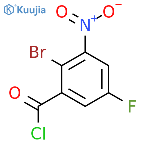 2-Bromo-5-fluoro-3-nitrobenzoyl chloride structure
