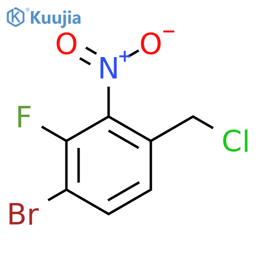 4-Bromo-3-fluoro-2-nitrobenzyl chloride structure