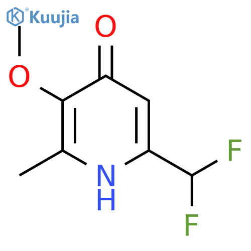 6-(Difluoromethyl)-4-hydroxy-3-methoxy-2-methylpyridine structure