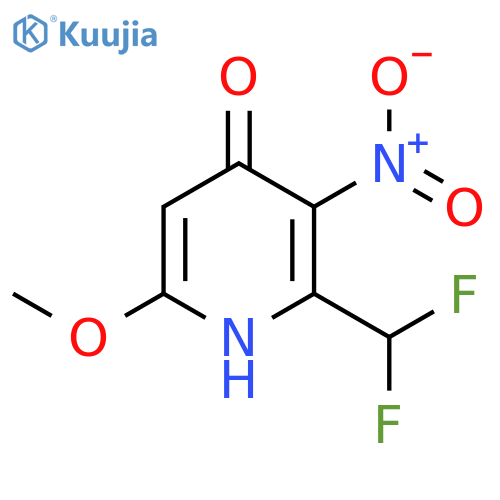 2-(Difluoromethyl)-4-hydroxy-6-methoxy-3-nitropyridine structure
