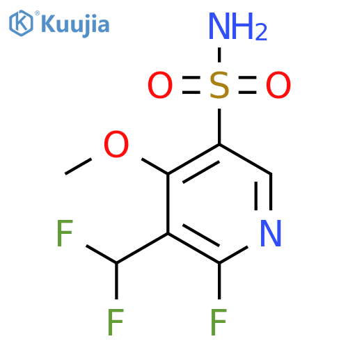 3-(Difluoromethyl)-2-fluoro-4-methoxypyridine-5-sulfonamide structure
