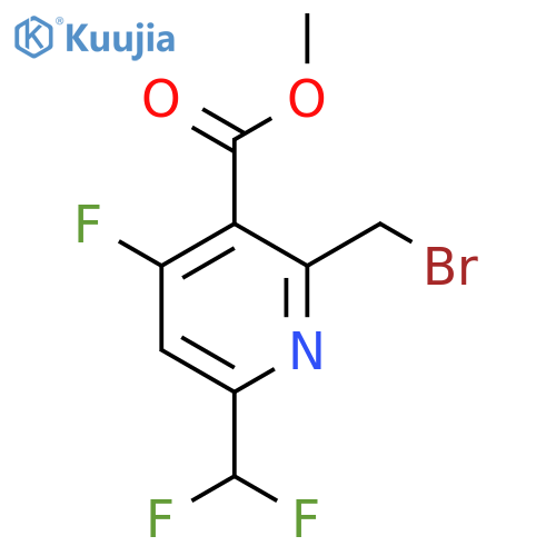 Methyl 2-(bromomethyl)-6-(difluoromethyl)-4-fluoropyridine-3-carboxylate structure