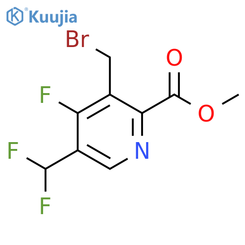 Methyl 3-(bromomethyl)-5-(difluoromethyl)-4-fluoropyridine-2-carboxylate structure