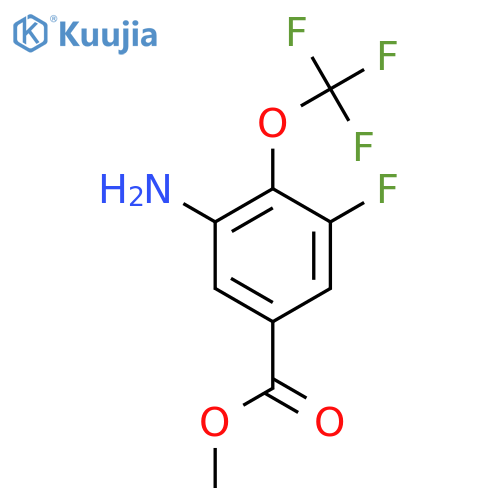 Methyl 3-amino-5-fluoro-4-(trifluoromethoxy)benzoate structure