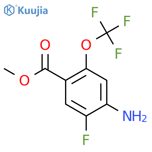 Methyl 4-amino-5-fluoro-2-(trifluoromethoxy)benzoate structure