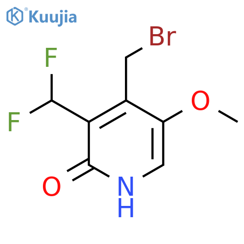 4-(Bromomethyl)-3-(difluoromethyl)-2-hydroxy-5-methoxypyridine structure