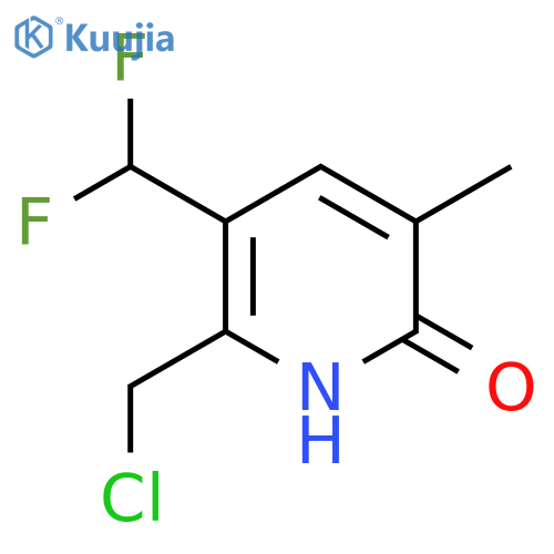 2-(Chloromethyl)-3-(difluoromethyl)-6-hydroxy-5-methylpyridine structure