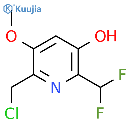 2-(Chloromethyl)-6-(difluoromethyl)-5-hydroxy-3-methoxypyridine structure