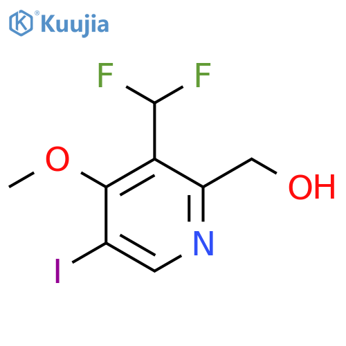 3-(Difluoromethyl)-5-iodo-4-methoxypyridine-2-methanol structure