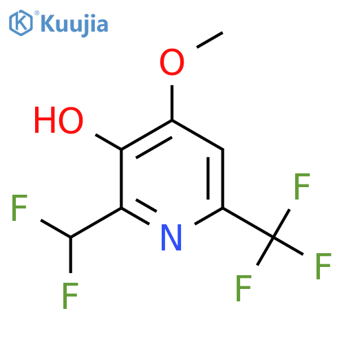 2-(Difluoromethyl)-3-hydroxy-4-methoxy-6-(trifluoromethyl)pyridine structure