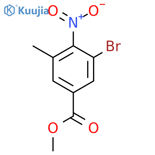 Methyl 3-bromo-5-methyl-4-nitrobenzoate structure