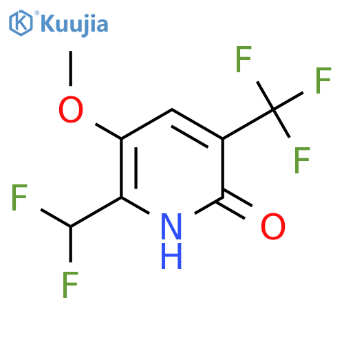 2-(Difluoromethyl)-6-hydroxy-3-methoxy-5-(trifluoromethyl)pyridine structure