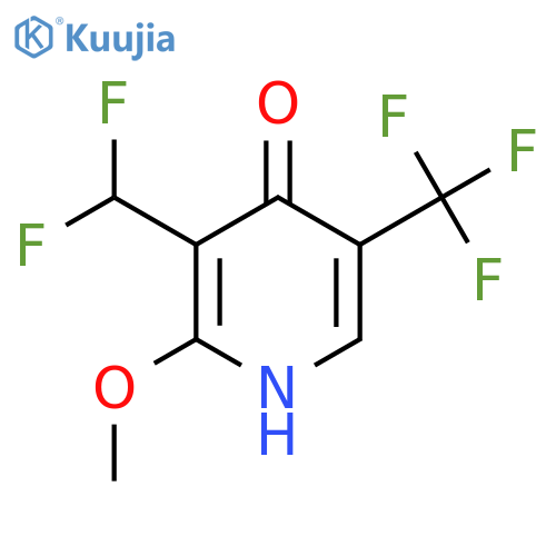 3-(Difluoromethyl)-4-hydroxy-2-methoxy-5-(trifluoromethyl)pyridine structure