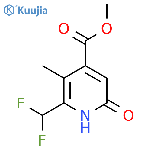 Methyl 2-(difluoromethyl)-6-hydroxy-3-methylpyridine-4-carboxylate structure