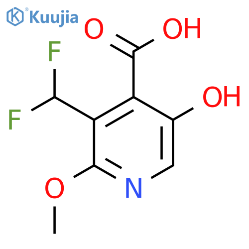 3-(Difluoromethyl)-5-hydroxy-2-methoxypyridine-4-carboxylic acid structure